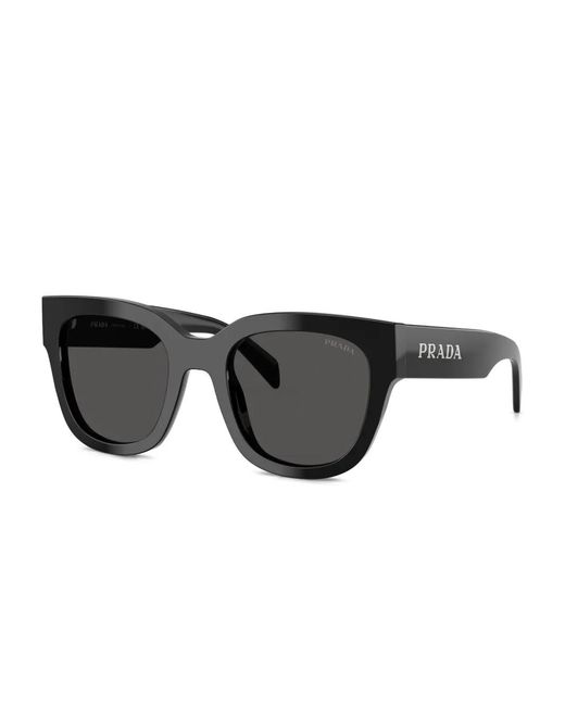 Prada Black Square-Frame Sunglasses