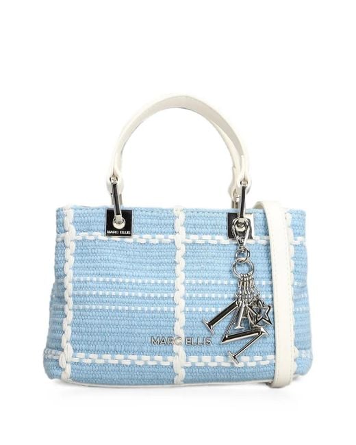 Marc Ellis Blue Krissy Luxe Shoulder Bag