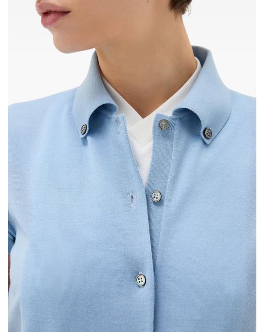 Versace Blue Buttoned Cardigan