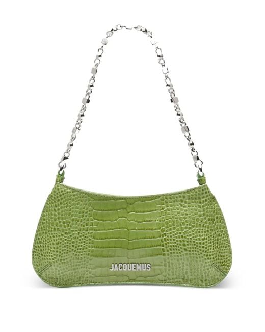 Jacquemus Green Le Petit Bisou Chaine Shoulder Bag