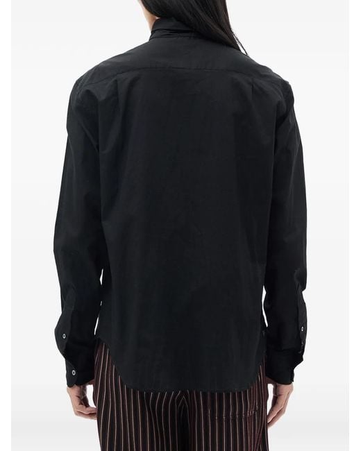 Ann Demeulemeester Button-Down Overhemd in het Black voor heren