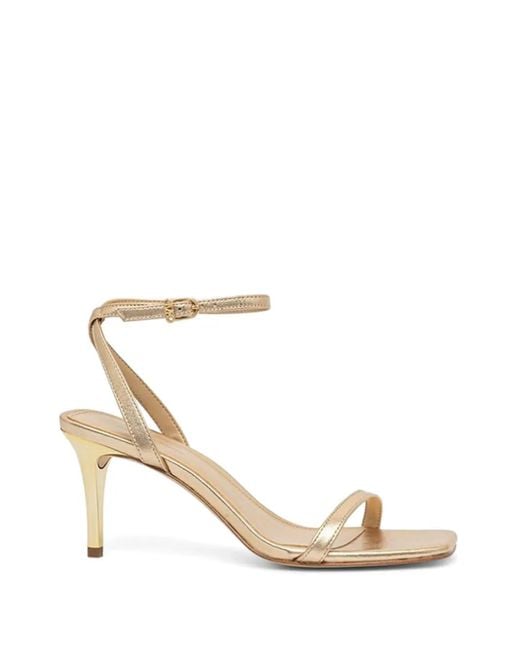 MICHAEL Michael Kors Natural Buckle-Strap Heeled Sandals