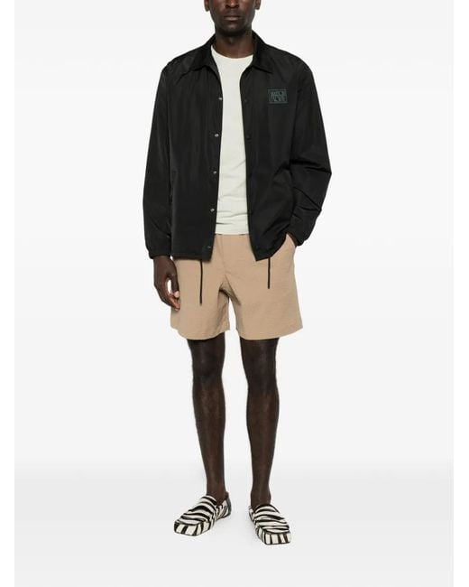 Maison Kitsuné Black Coach Jacket for men