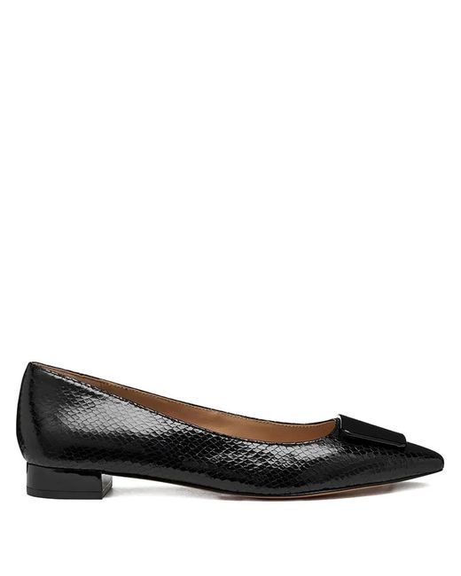 Geox Black Giselda Pointed-Toe Ballet Flats