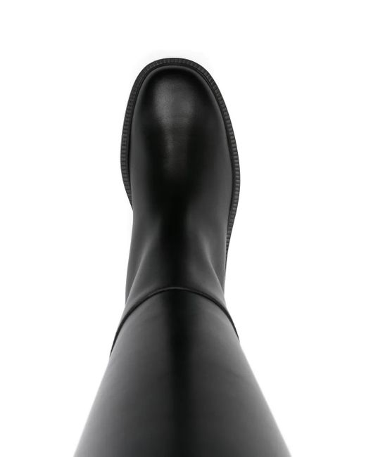 Bottes En Cuir À Boucle Tod's en coloris Black
