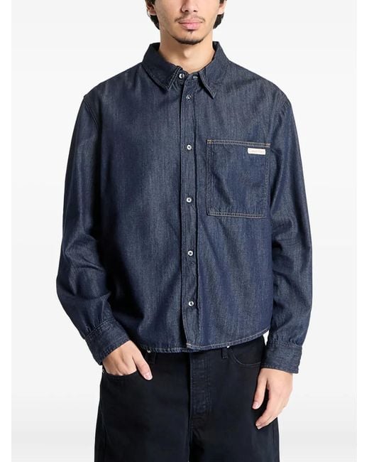 Calvin Klein Blue Denim Shirt for men
