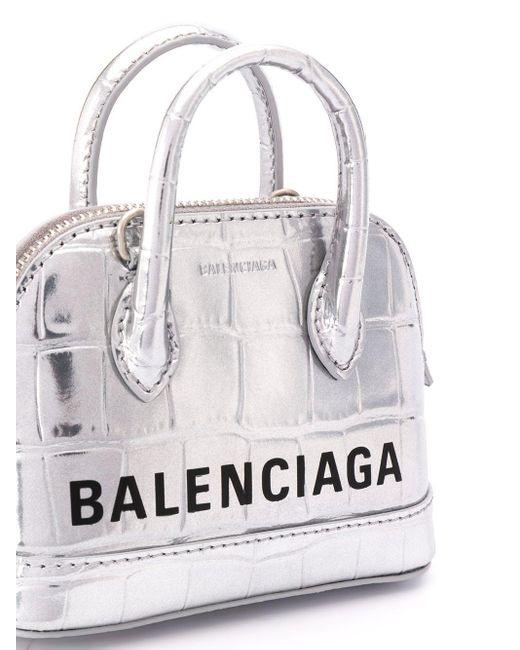 Balenciaga Leder 'Ville' Handtasche mit Henkel in Mettallic - Lyst