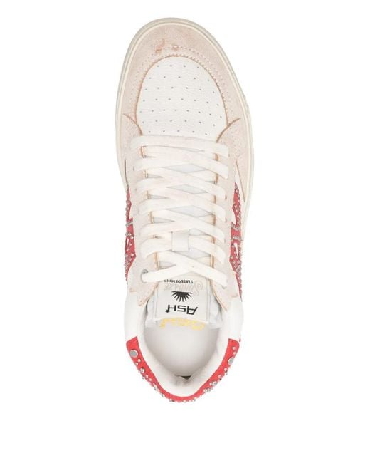 Ash Pink Moonlight Studded Sneakers