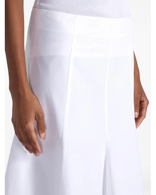 Liviana Conti White Anya Panelled A-Line Skirt