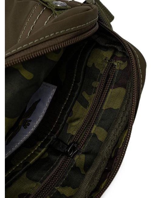 Aeronautica Militare Green Frecce Tricolori Patch-Detail Messenger Bag for men
