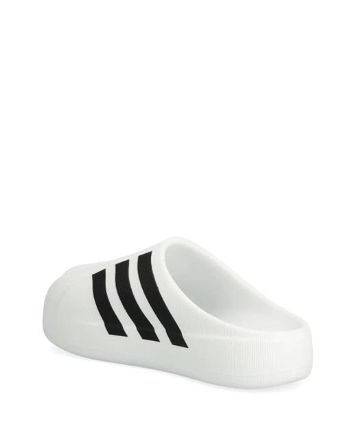 Adidas White Adifom Superstar Mules