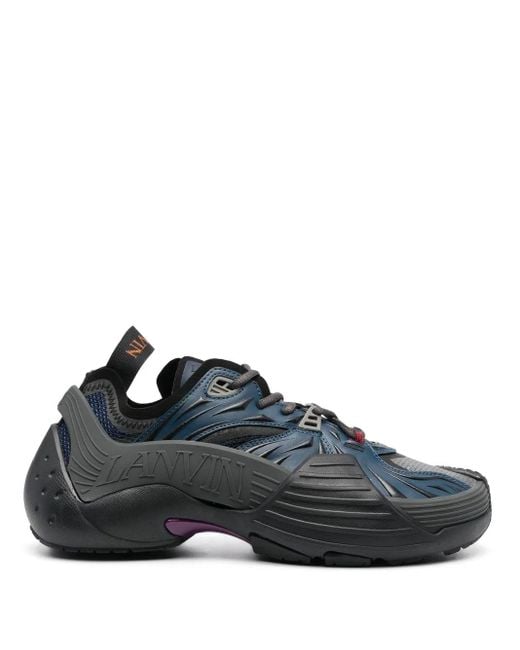 Lanvin Blue Logo Low-top Sneakers for men