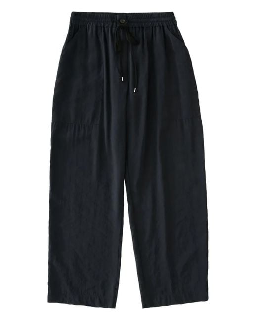 Studio Nicholson Blue Drawstring Elasticated Trousers