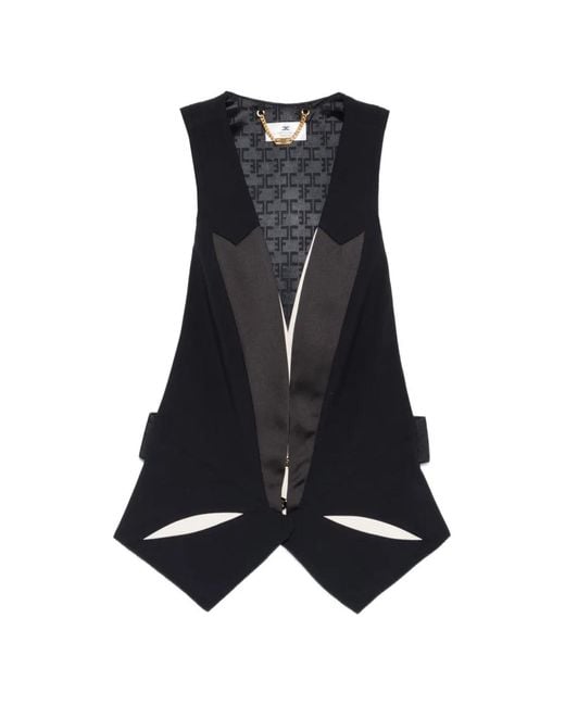 Elisabetta Franchi Blue Waistcoat