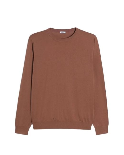 Aspesi Brown Round-Neck Sweater