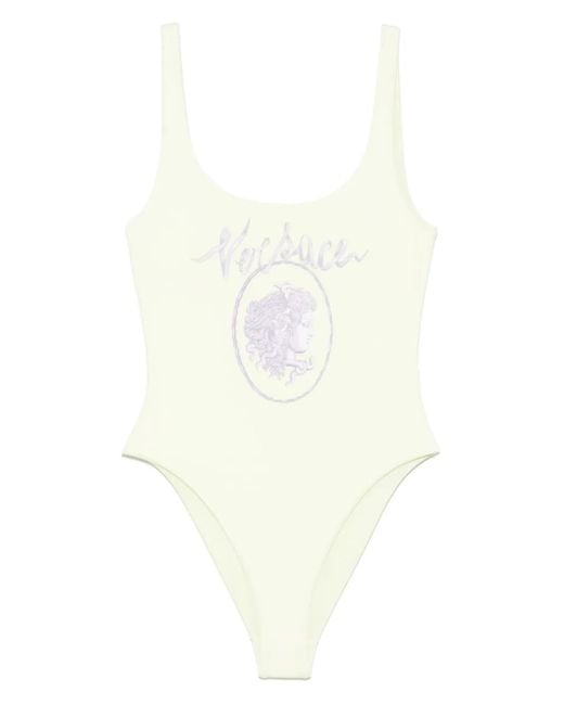 Versace Cameo ワンピース水着 White