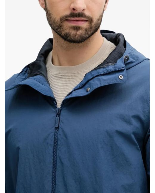 Barbour Blue Hooded Jacket for men