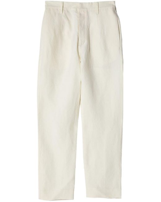 Uma Wang White Pier Straight-leg Trousers