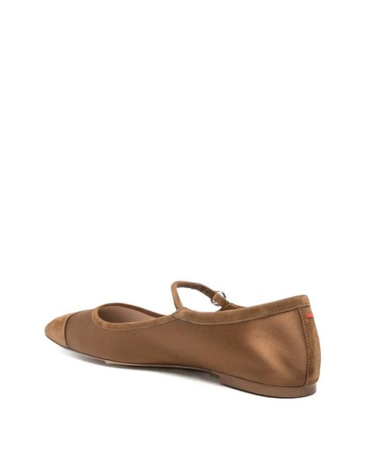 Aeyde White Uma Mary-Jane Ballet Flat