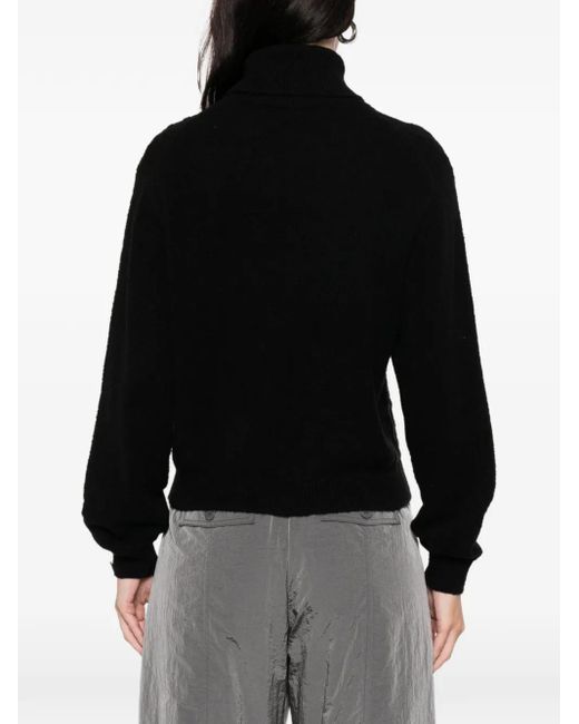 Iceberg Black Turtleneck Sweater