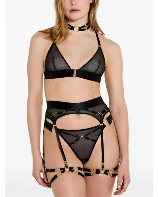 Bordelle Black Nara Mesh Thong