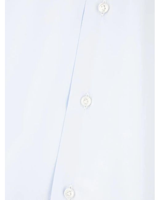 Barba Napoli White Button-Cuff Shirt for men