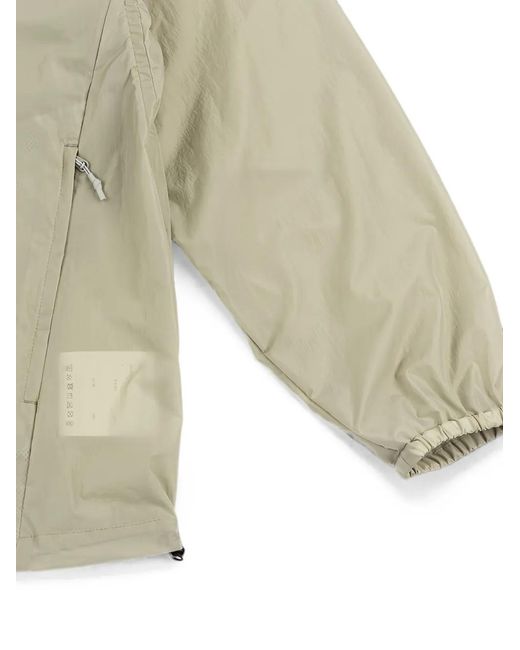 And Wander Natural Elasticated-Cuff Utility Jacket
