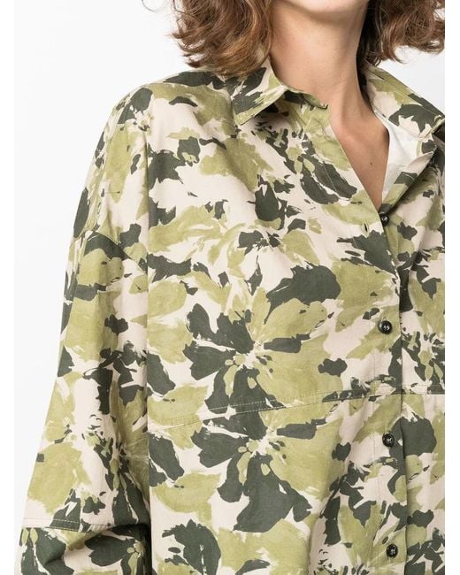 Woolrich Green Wilderness Camouflage-Print Shirt