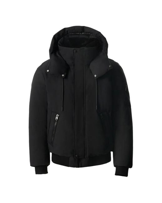 Mackage Black Iker Quilted-Back Jacket for men