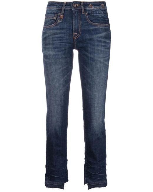 R13 Blue Cropped Jeans