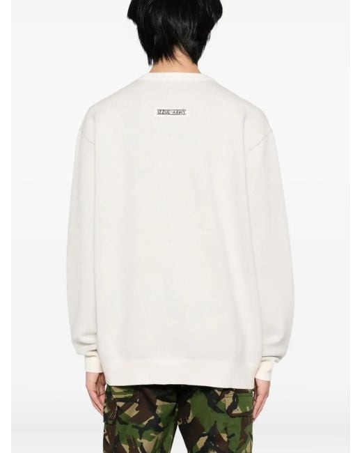 Izzue Pullover Mit Logo-Print in White für Herren