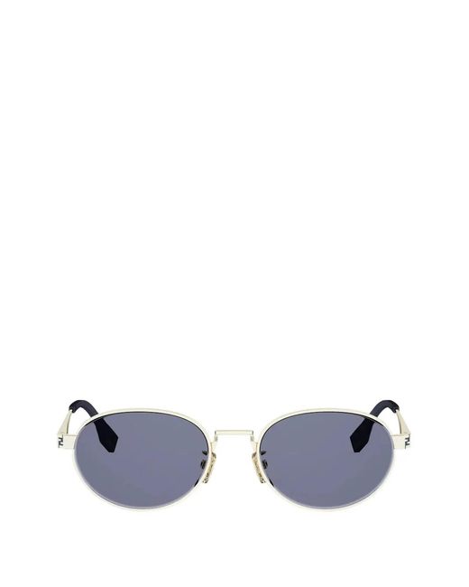 Fendi Blue Sky Round-Frame Sunglasses for men