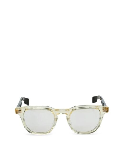 Chrome Hearts White Eckige Brille