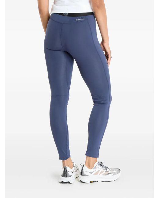 Columbia Blue Logo-Print Leggings