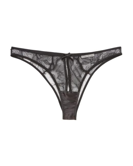 Fleur du Mal Gray Sophia Briefs