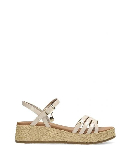 Mexx Natural Woven-Platform Buckled Sandals