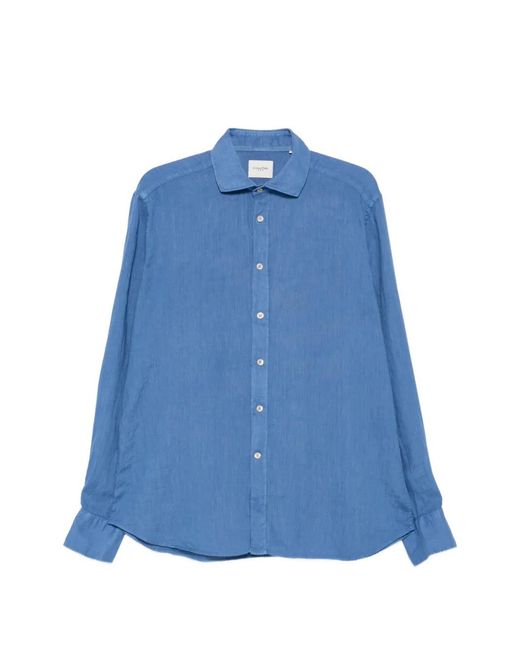 Tintoria Mattei 954 Blue Chemise À Manches Longues for men