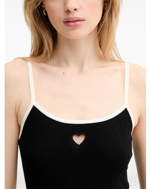 From Future Black Heart-Detail Top