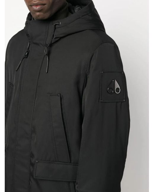 Parka Con Capucha Moose Knuckles de hombre de color Black