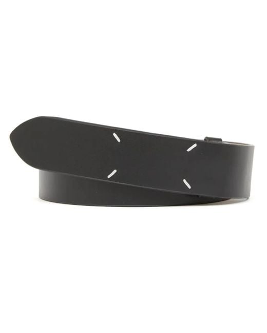 Maison Margiela Leren Riem in het Black