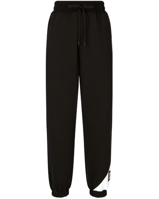 Pantalon de jogging en coton à logo Dolce & Gabbana pour homme en coloris Black