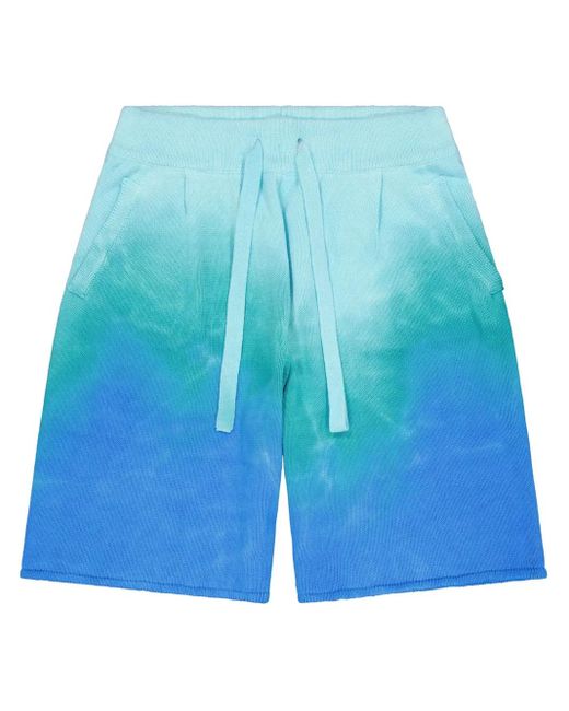 メンズ Laneus タイダイ ショートパンツ Blue