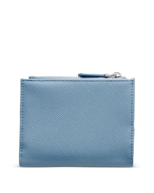 Prada Blue Small Saffiano Leather Wallet