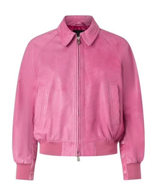Pinko Pink Leather Jacket