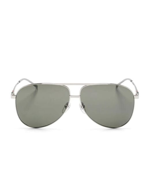 Gucci Gray Pilot-Frame Sunglasses for men