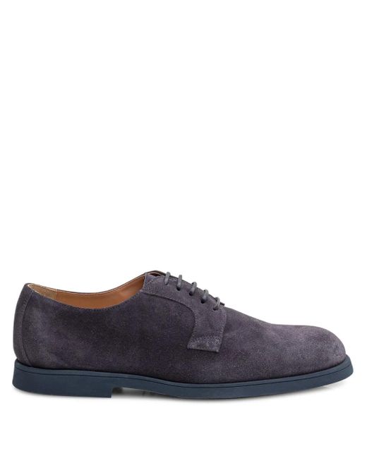 Doucal's Oxford-Schuhe Aus Wildleder in Blue für Herren