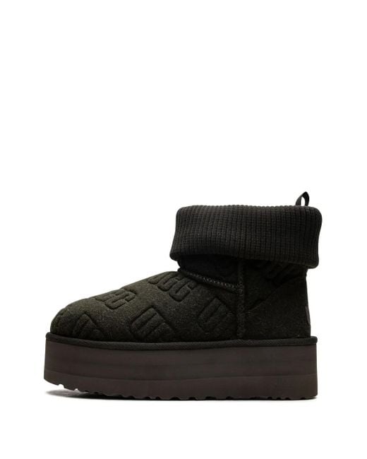 Ugg Black Classic Mini Platform "Forest Night" Boots