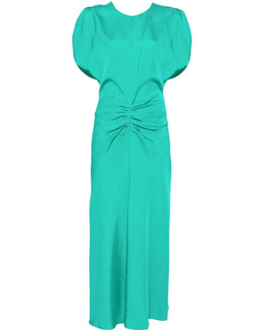 Victoria Beckham ギャザー ドレス Green