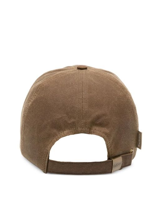Barbour Brown Wax Sports Cap for men