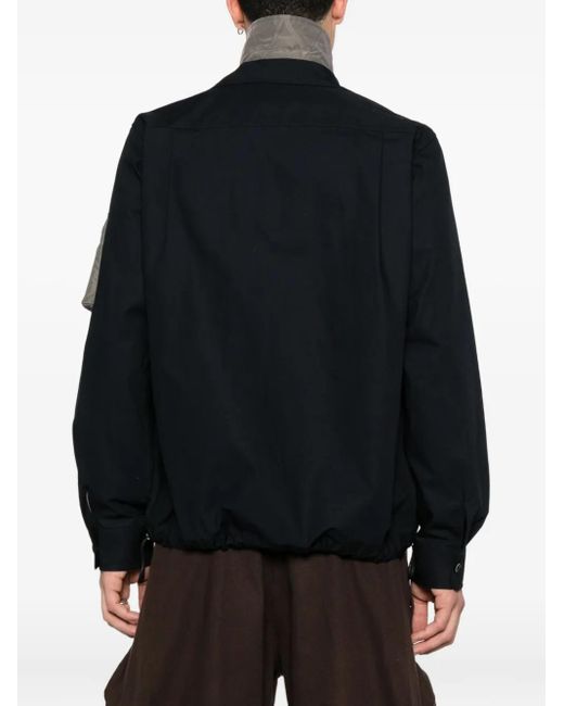 Sacai Black Oxford Nylon Cotton Jacket for men